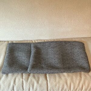 Restoration Hardware Ben Soleimani Wool Geometric Pillow Covers (2) Gray 13x21"